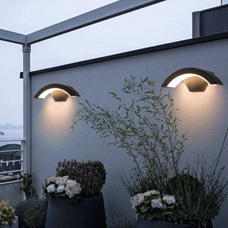 1 Light Geometric Wall Sconces Modern Style Metal Wall Mounted Lamps