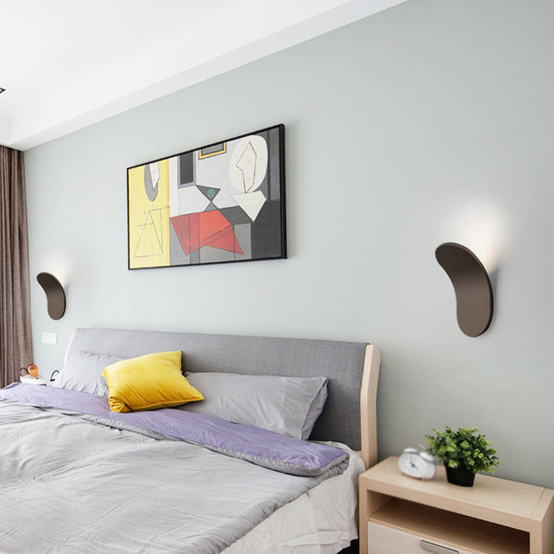 Oval Shade Metal Wall Sconce Modern Style 1 Light Wall Mounted Light