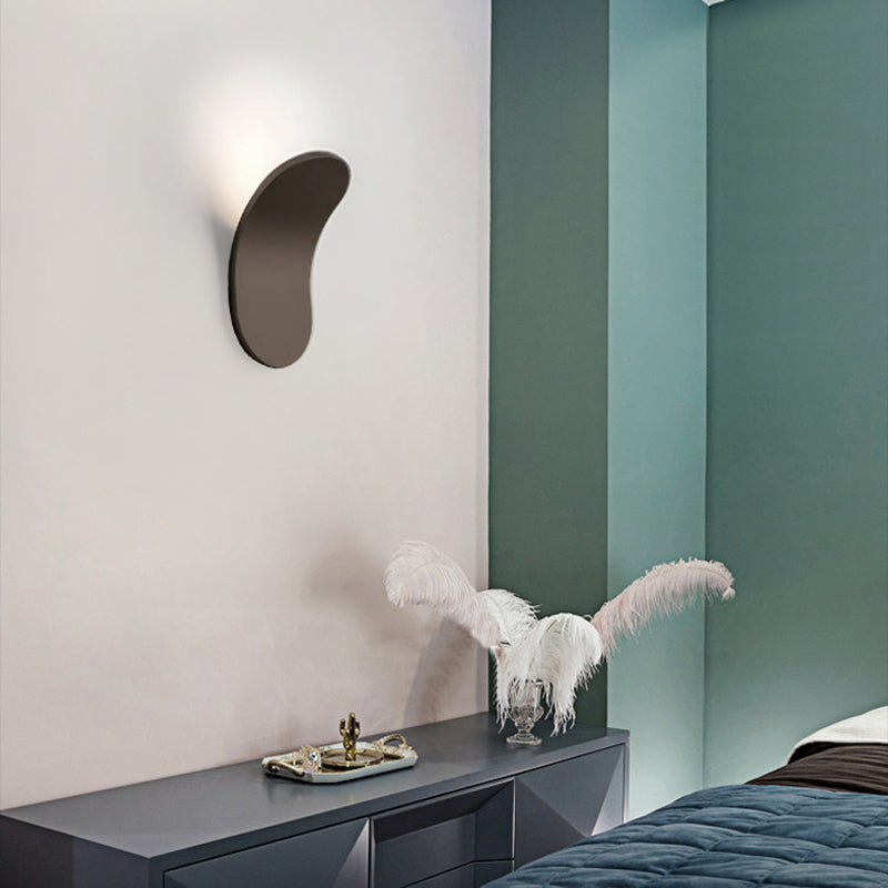 Oval Shade Metal Wall Sconce Modern Style 1 Light Wall Mounted Light