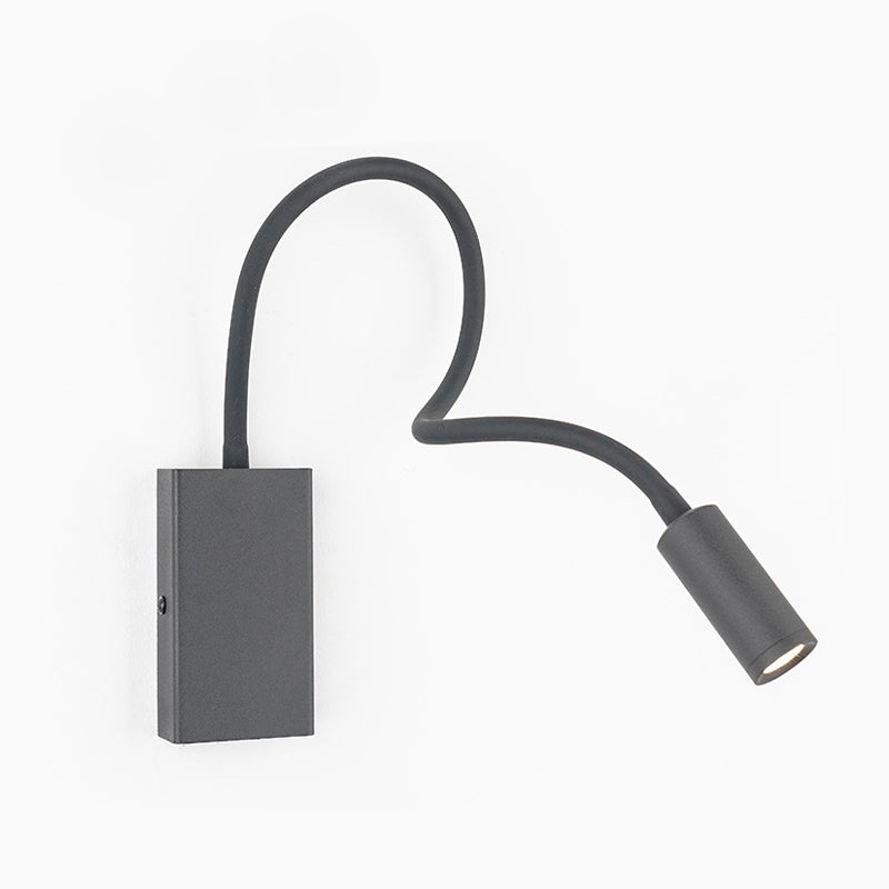 Modern Style Metal Wall Light Round 4" Wide Reading Wall Sconce for Bedroom