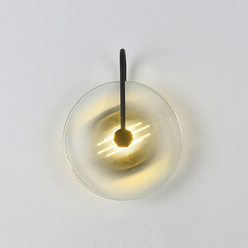 Modern Style Round Wall Light Sconces Glass 1 Light Wall Lighting Ideas