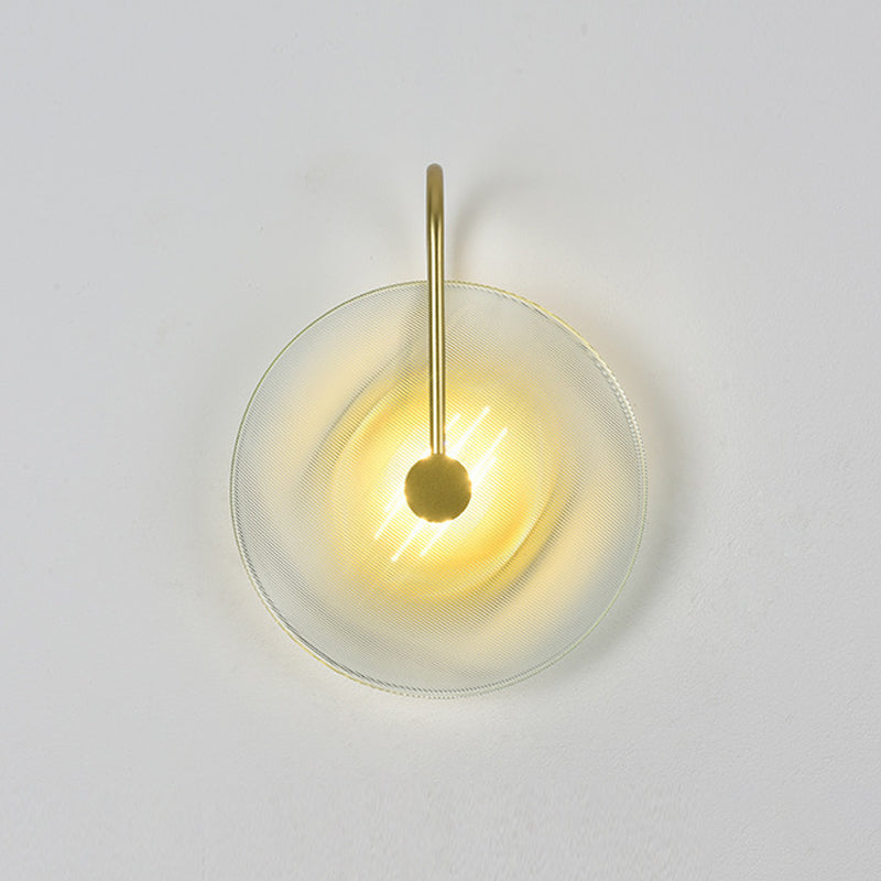 Modern Style Round Wall Light Sconces Glass 1 Light Wall Lighting Ideas