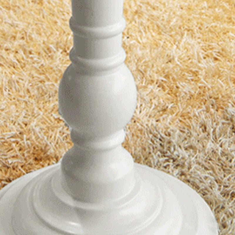 Nordic Corner Table Wood Pedestal Side Table for Living Room