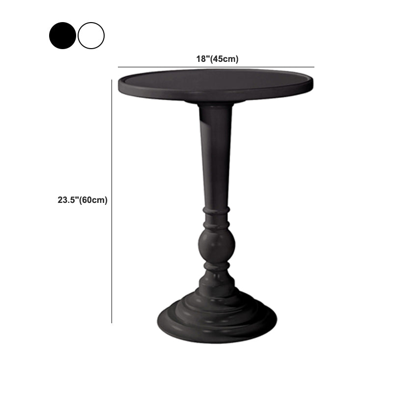 Nordic Corner Table Wood Pedestal Side Table for Living Room