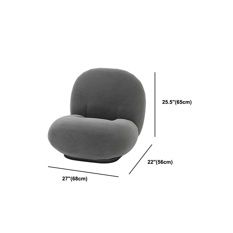 Gray Velvet Tuxedo Arm Sofa Contemporary Sofa for Living Room