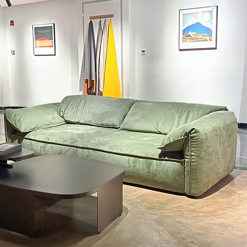 Pillow Top Arm Sofa Modern Simple Faux Leather Sofa - 45.28"d