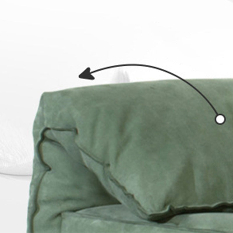 Pillow Top Arm Sofa Modern Simple Faux Leather Sofa - 45.28"d