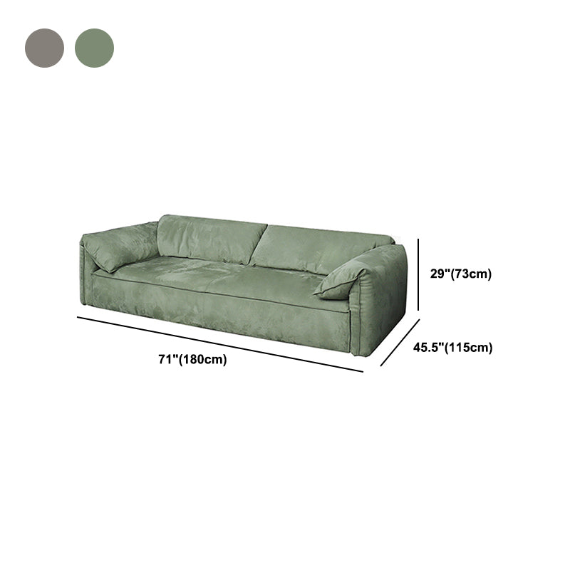 Pillow Top Arm Sofa Modern Simple Faux Leather Sofa - 45.28"d