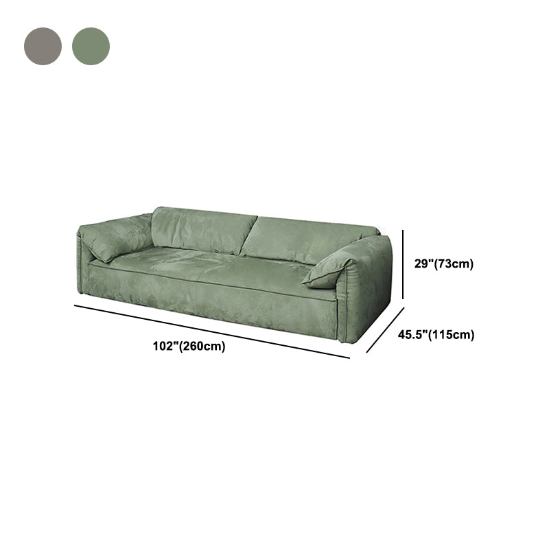 Pillow Top Arm Sofa Modern Simple Faux Leather Sofa - 45.28"d