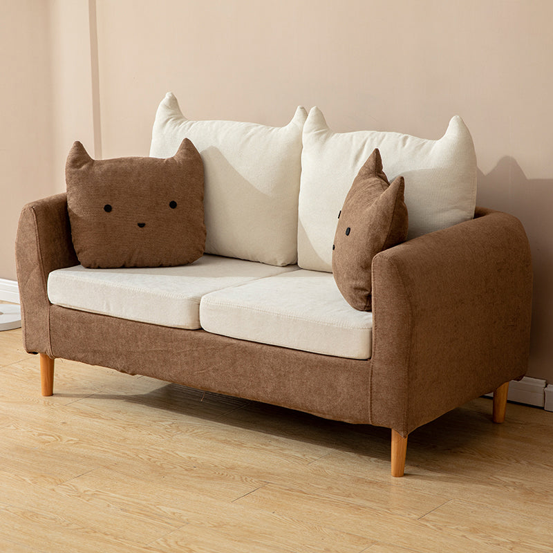 24.40" Wide Tuxedo Arm Sofa Washable Standard Sofa for Living Room