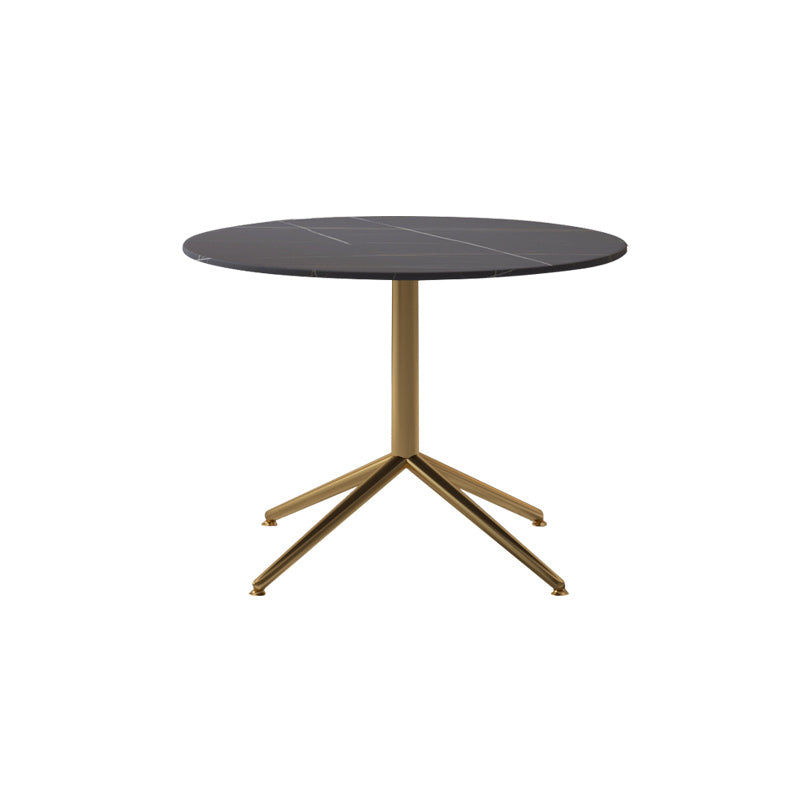 Glam Trestle Coffee Table Slate Rectangular Cocktail Table for Home