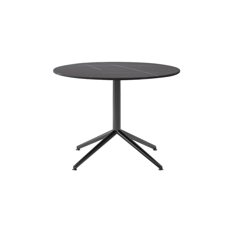 Glam Trestle Coffee Table Slate Rectangular Cocktail Table for Home