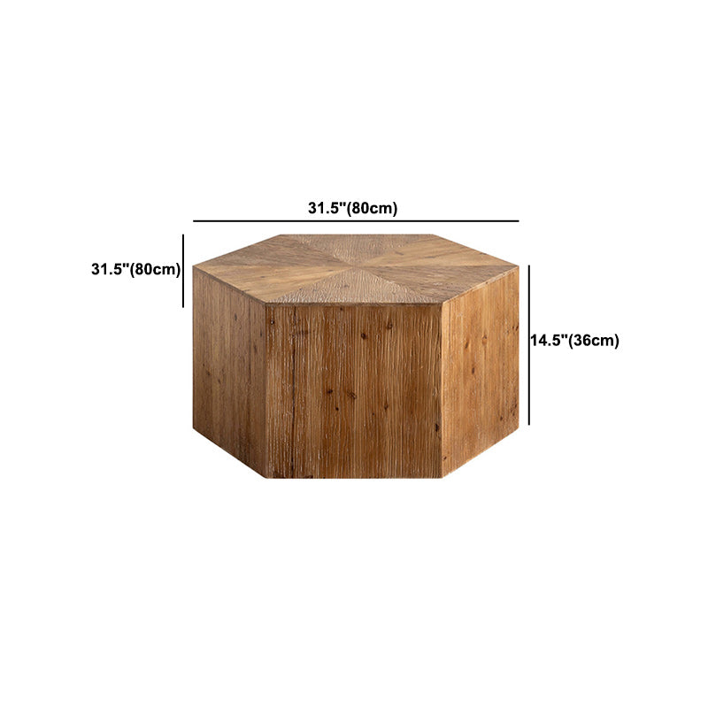 Scandinavian Square Coffee Table Wooden Cocktail Table for Living Room