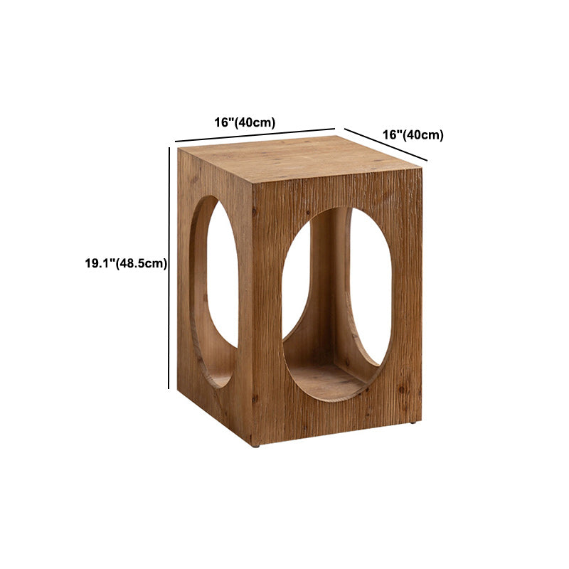 Scandinavian Square Coffee Table Wooden Cocktail Table for Living Room
