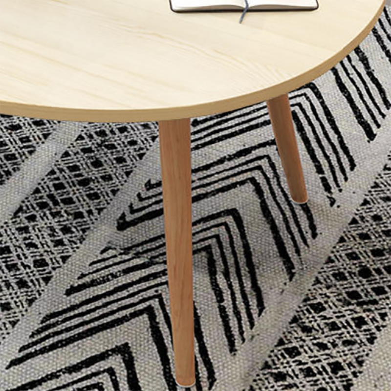 Contemporary Style Coffee Table Wooden 4 Legs Coffee Cocktail Table