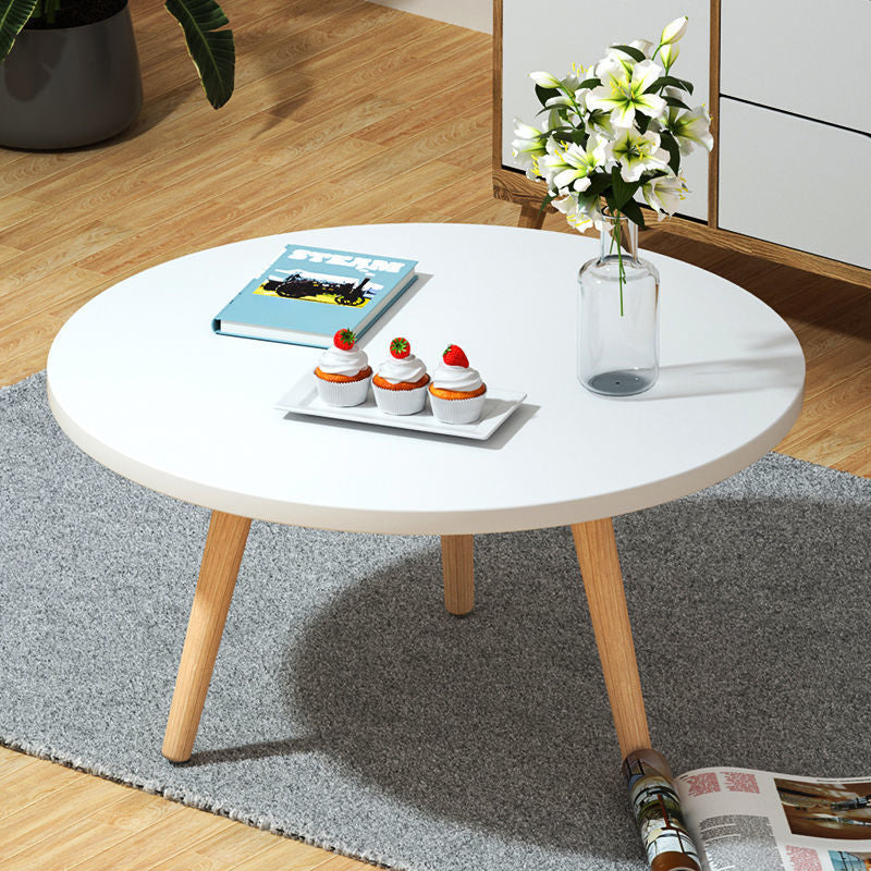 Contemporary Style Coffee Table Wooden 4 Legs Coffee Cocktail Table