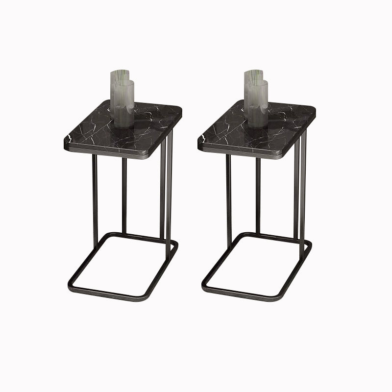 23.83" Tall Contemporary Style Side End Table Metal C Side Table