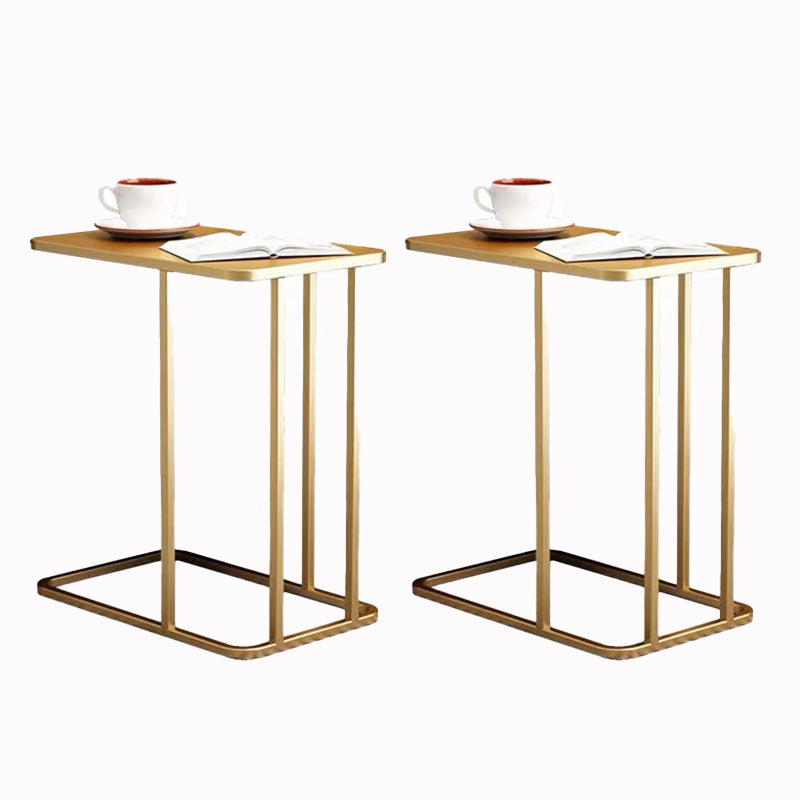 23.83" Tall Contemporary Style Side End Table Metal C Side Table