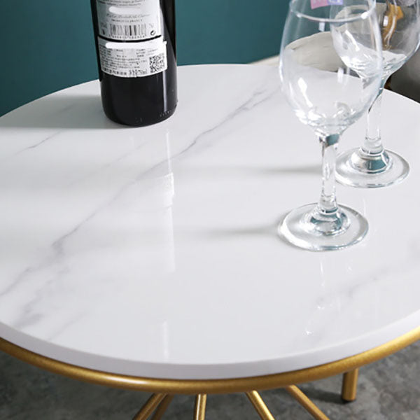 20.47" Tall Contemporary Style Side End Table Metal Round Sofa Side Accent Table