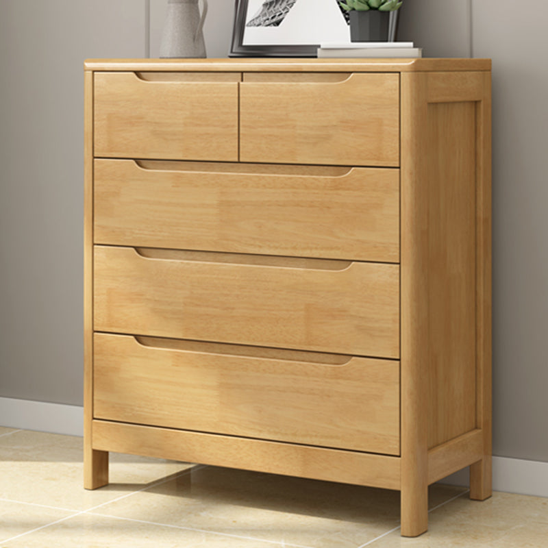 29.5"/37" Tall Solid Wood Chest, Rectangle Accent Chest with Drawers