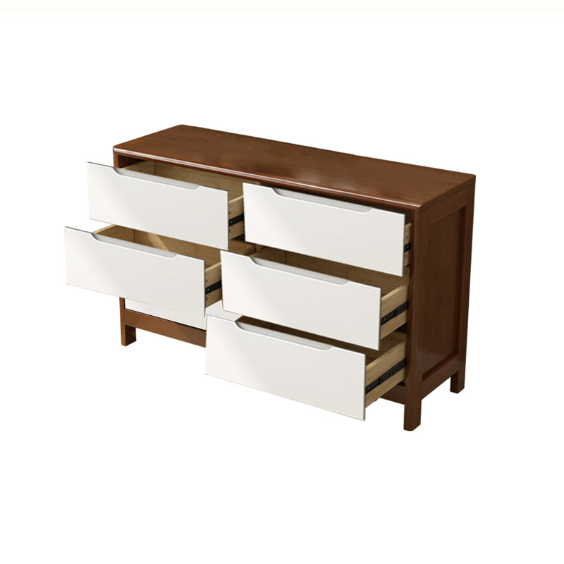 29.5"/37" Tall Solid Wood Chest, Rectangle Accent Chest with Drawers