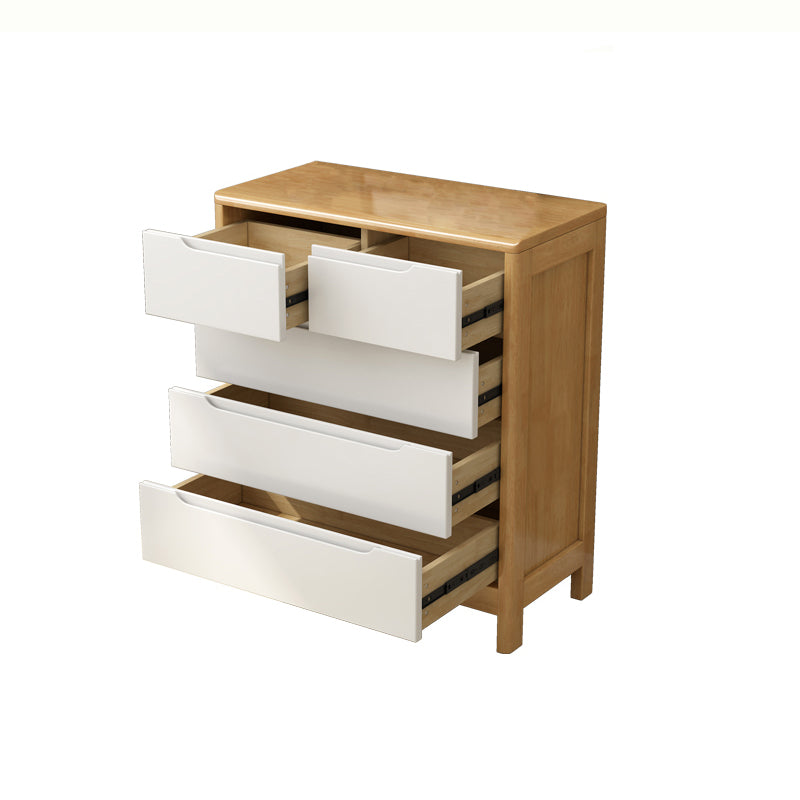 29.5"/37" Tall Solid Wood Chest, Rectangle Accent Chest with Drawers