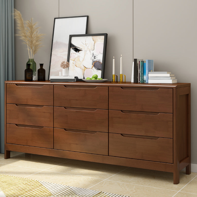 29.5"/37" Tall Solid Wood Chest, Rectangle Accent Chest with Drawers
