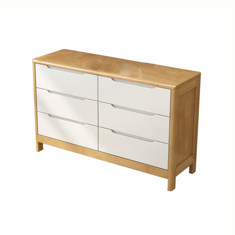 29.5"/37" Tall Solid Wood Chest, Rectangle Accent Chest with Drawers