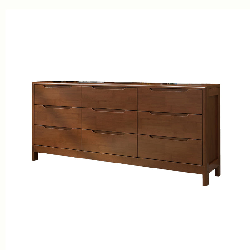 29.5"/37" Tall Solid Wood Chest, Rectangle Accent Chest with Drawers