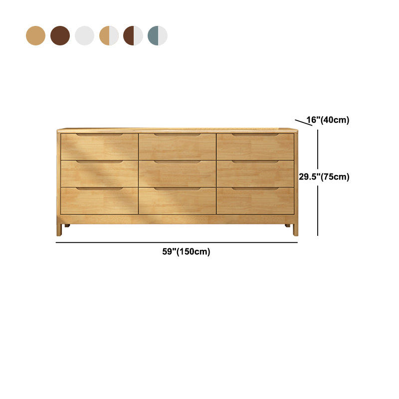 29.5"/37" Tall Solid Wood Chest, Rectangle Accent Chest with Drawers