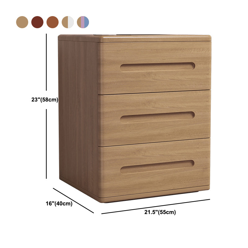 Contemporary 22.83'"Tall Wooden Chest, Rectangle 3- Drawer Accent Chest