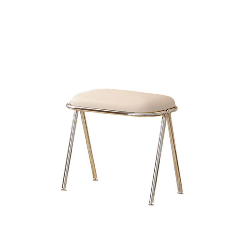 Engineered Wood Vanity and Stool in Black/Beige Dressing Table
