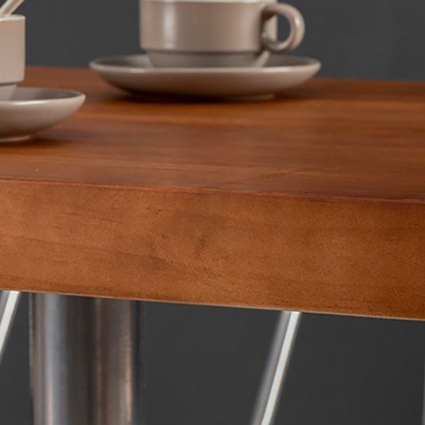 Industrial Style Dining Table Solid Wood Table for Dining Room