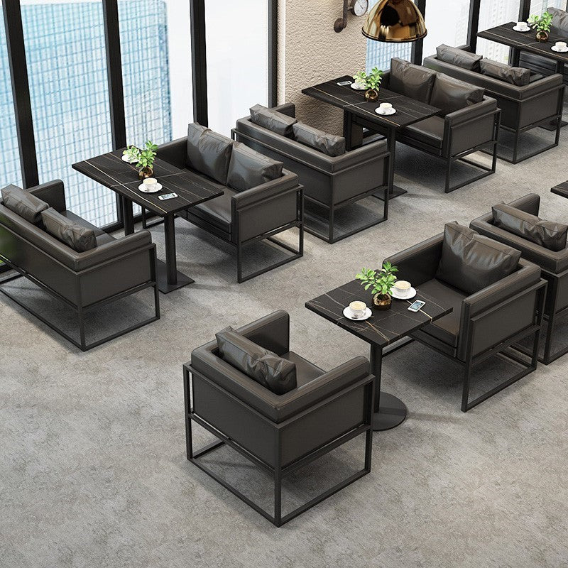 Industrial Style Dining Table Sintered Stone Table for Dining Room