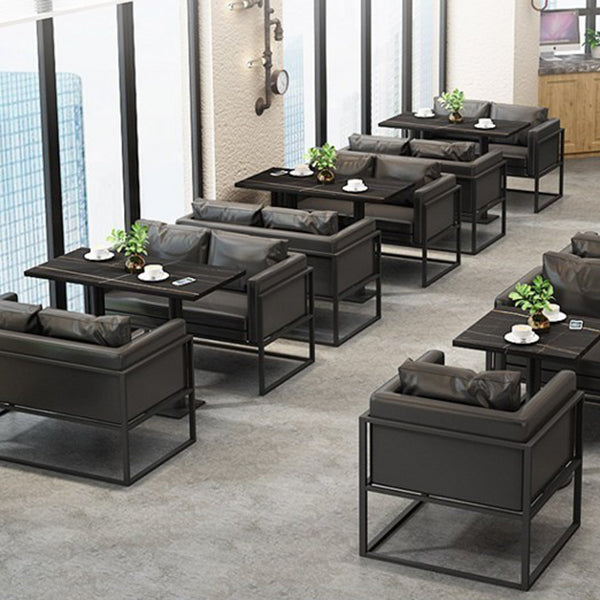 Industrial Style Dining Table Sintered Stone Table for Dining Room