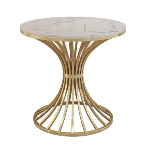 Traditional Luxury Dining Table Sintered Stone Pedestal Table for Dining Room