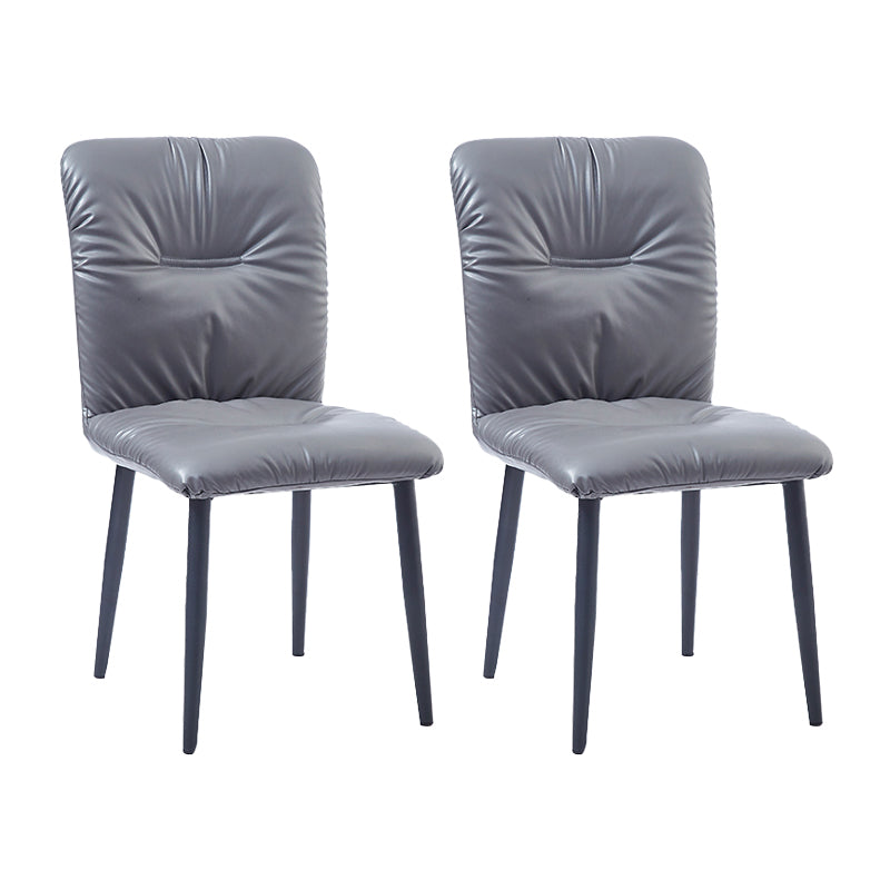 Dining Room Side Chairs Industrial Faux Leather Kitchen Chair for Home
