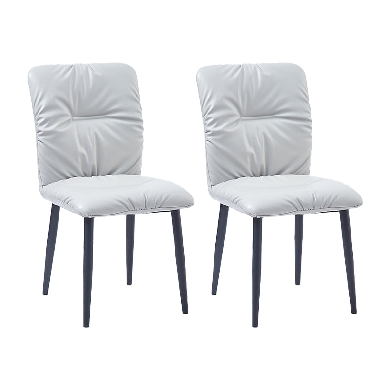 Dining Room Side Chairs Industrial Faux Leather Kitchen Chair for Home