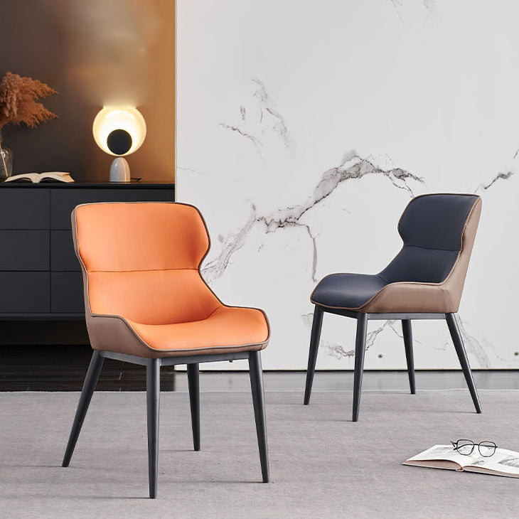 Industrial Dining Accent Chair Upholstered Dining Side Chair