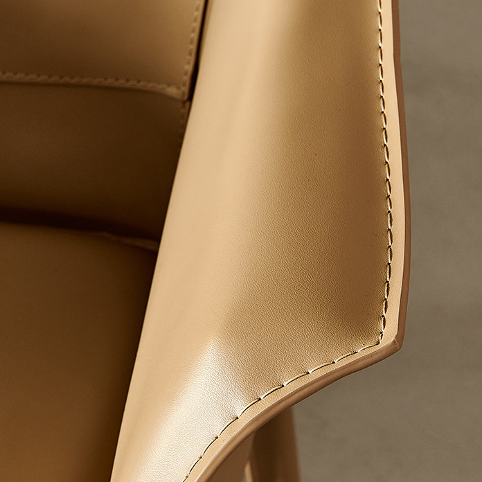 Faux Leather Dining Arm Chair Contemporary Dining and Accent Chairs