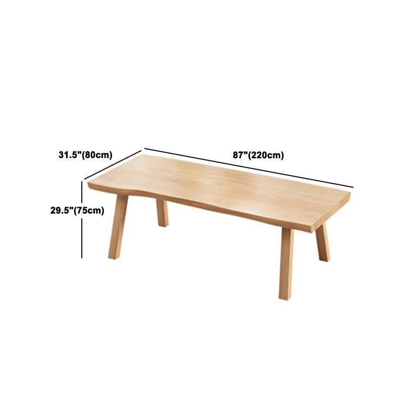 Modern Dining Set 1/2/5/7 Pcs Rectangle Solid Wood Dining Table and Chairs