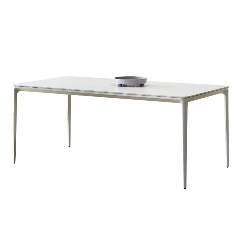 Designer Rectangle 1/4/5/7 Pieces Dining Table Set Indoor Legs Dinette Set in White