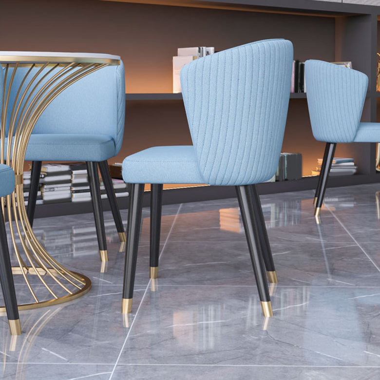 Glam Sintered Stone Dining Set Round 1/2/5 Pieces Dining Set with Pedestal Base