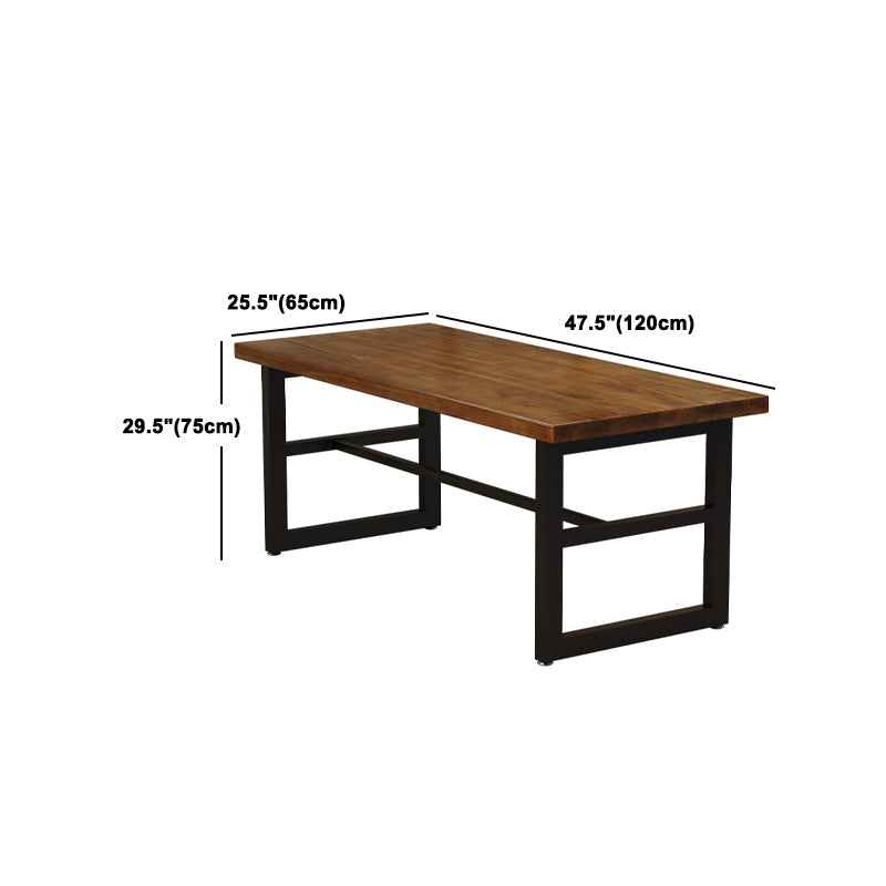Industrial  1/5 Pieces Dining Set Rectangle Pine Wood Dining Table for Dining Room