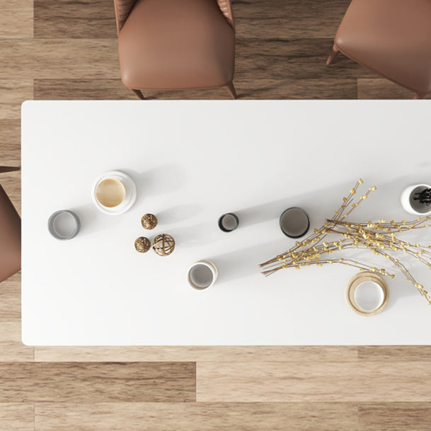 Modern Rectangle Sintered Stone Dining Table Set 1/4/5/6 Pieces Dining Set