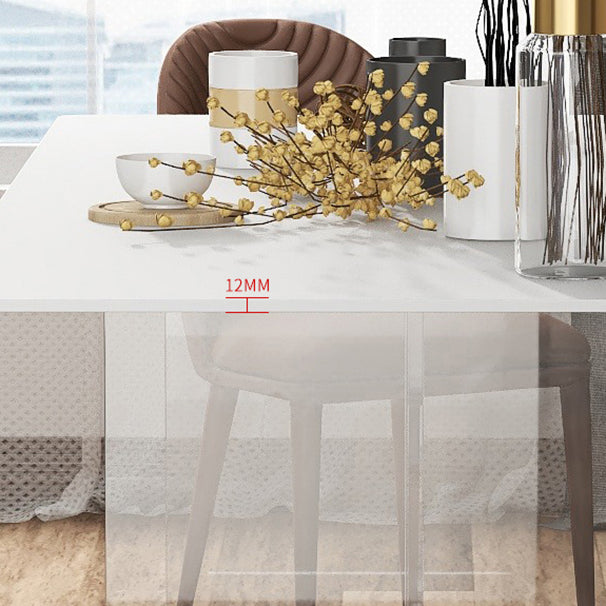 Modern Rectangle Sintered Stone Dining Table Set 1/4/5/6 Pieces Dining Set