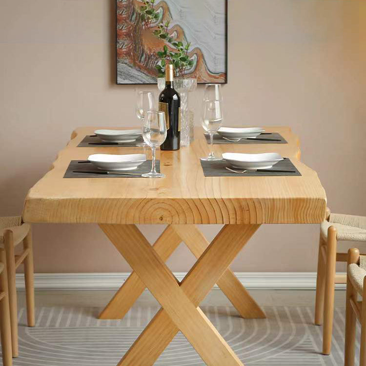 Modern 1/4/5 Pieces Dining Set Rectangle Pine Wood Dining Table for Dining Room Kitchen