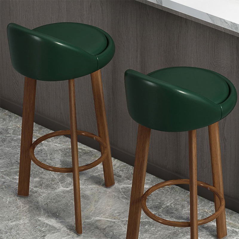 Contemporary Wood Stool Fabric Cushion in Matte Finish for Home