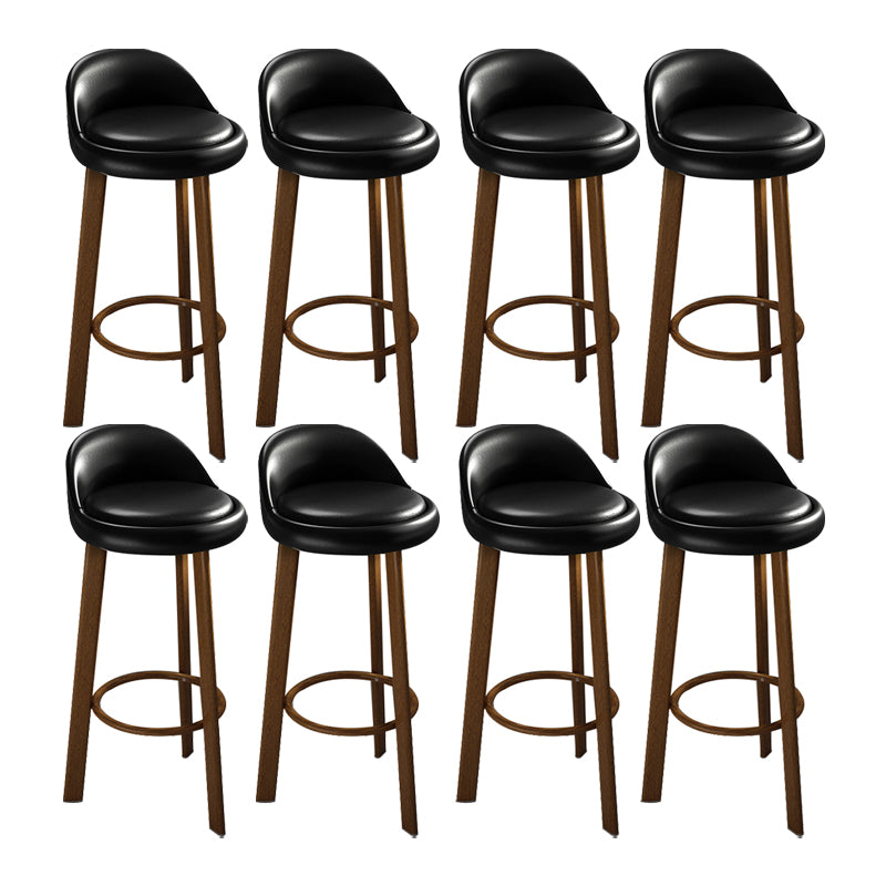 Contemporary Wood Stool Fabric Cushion in Matte Finish for Home