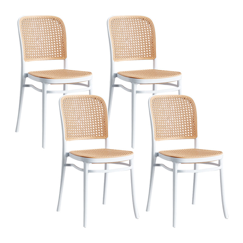 Scandinavian Plastic Counter Stool Plastic Furniture in Matte Finish for Indoor